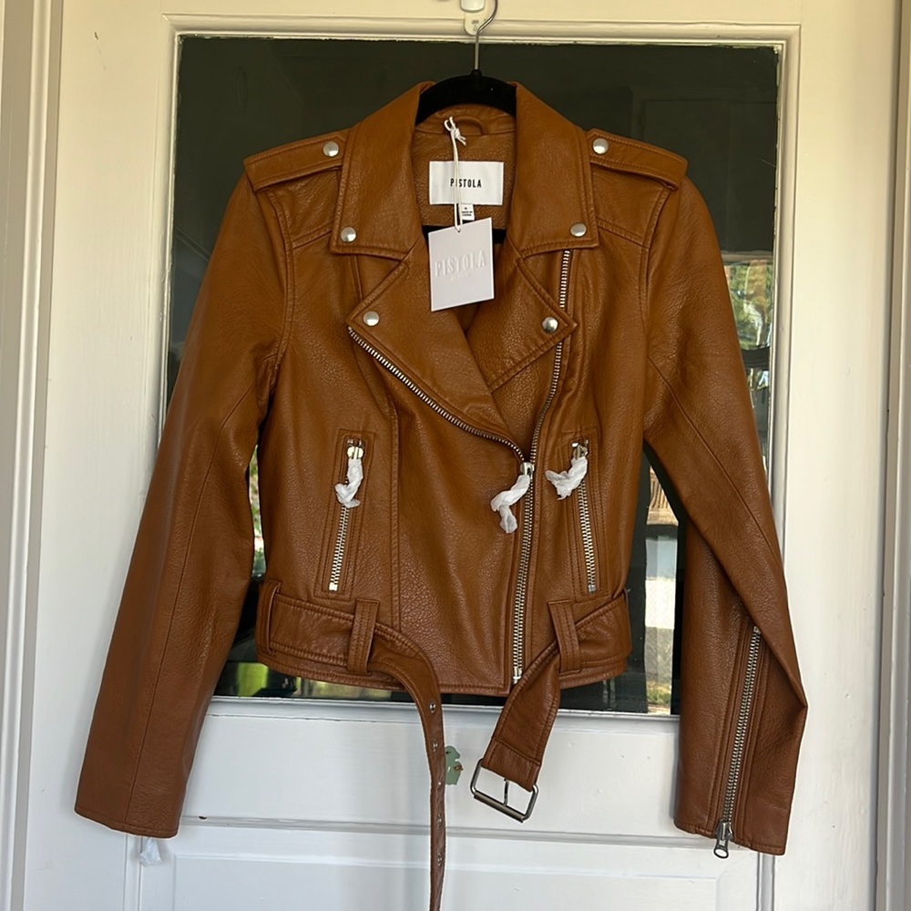 PISTOLA FAUX LEATHER JACKET